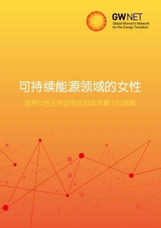 可持续能源领域的女性：培养女性在转型变化时发挥潜力的战略