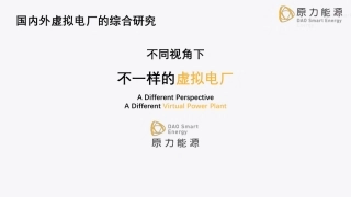 国内外虚拟电厂的综合研究报告——不同的视角不一样的虚拟电厂