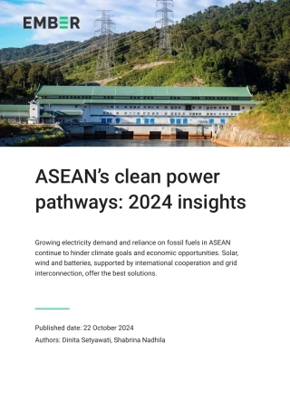 2024年东盟清洁能源发展路径洞察报告（英文版）
