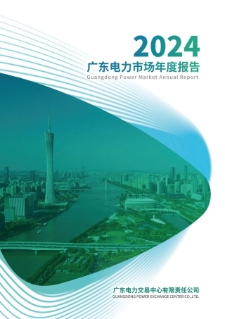 2024广东电力市场年度报告