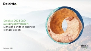 德勤2024CxO可持续性报告：商业环境行动转变的迹象
