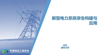新型电力系统孪生构建与应用——沈沉