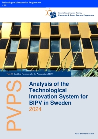 2024年瑞典BIPV技术创新体系分析（英文版）