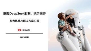 把握DeepSeek时刻，携手同行：华为昇腾DeepSeek解决方案