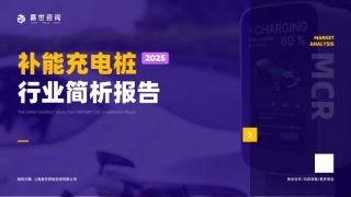 嘉世咨询：2025补能充电桩行业简析报告