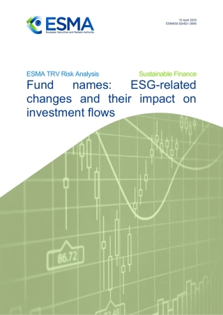 ESMA：ESG基金名称与资金流向报告（英文版）