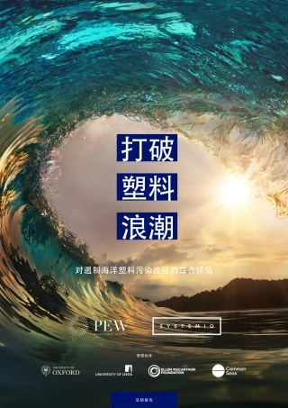 打破塑料浪潮-对遏制海洋塑料污染途径的综合评估