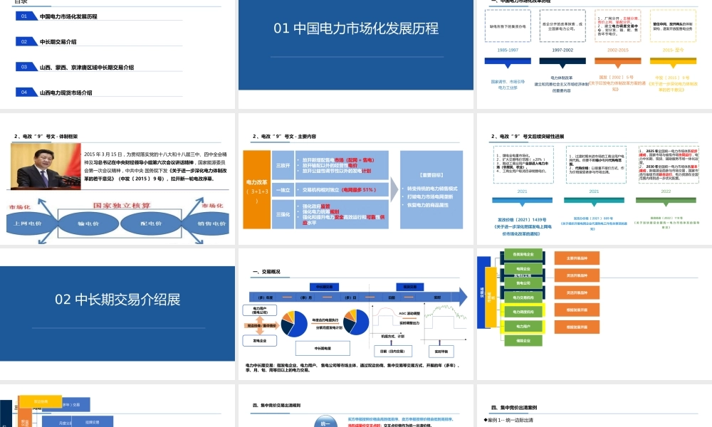 电力市场交易规则介绍(中长期+现货)