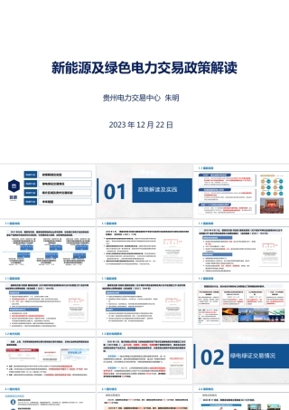 新能源及绿色电力交易政策解读