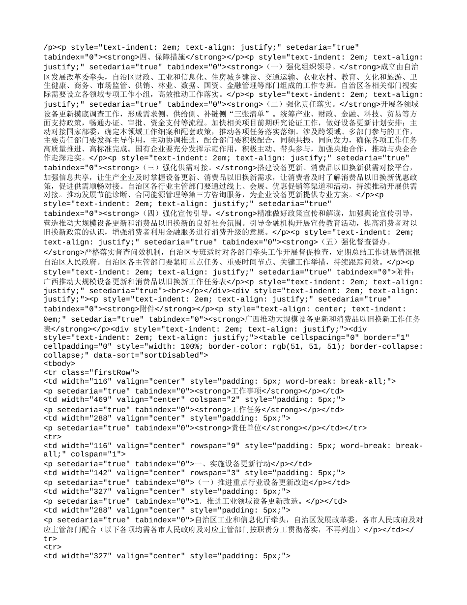 【政策】广西壮族自治区人民政府：广西推动大规模设备更新和消费品以旧换新工作方案_第3页