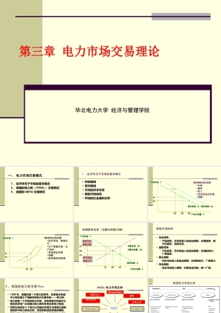 华北电力大学PPT-电力市场交易理论