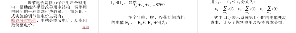 电力市场中的电价