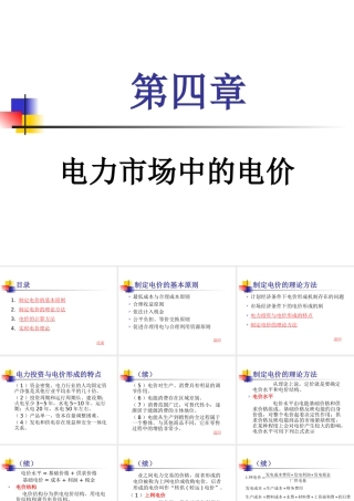 电力市场中的电价