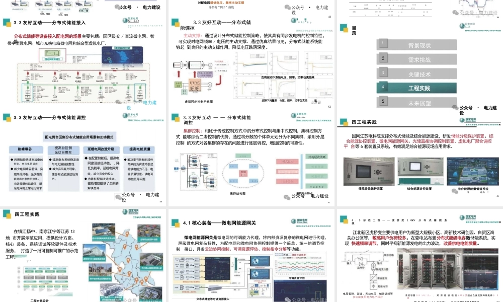 分布式新型储能关键技术及工程应用——国网江苏省电力有限公司电力科学研究院 杨毅