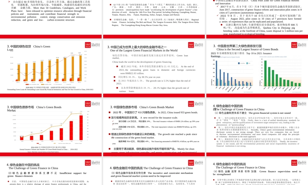 中国绿色金融——中国人民银行金融研究所