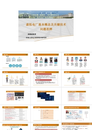 虚拟电厂基本概念及关键技术问题思辨——东南大学电力经济技术研究所