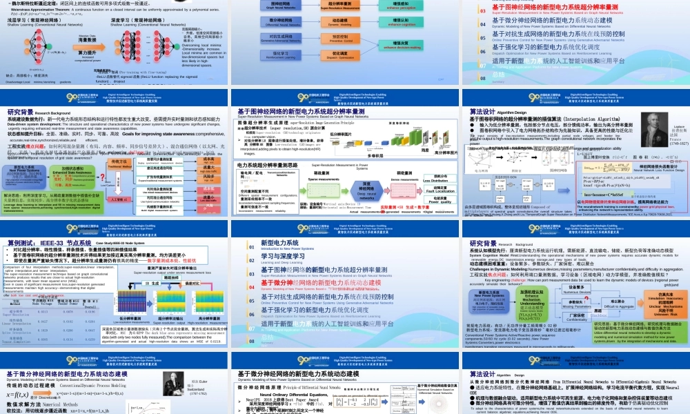 2024年基于深度学习的新型电力系统建模、感知和调控—浅谈计算数学的威力