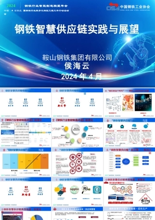 钢铁智慧供应链实践与展望——侯海云