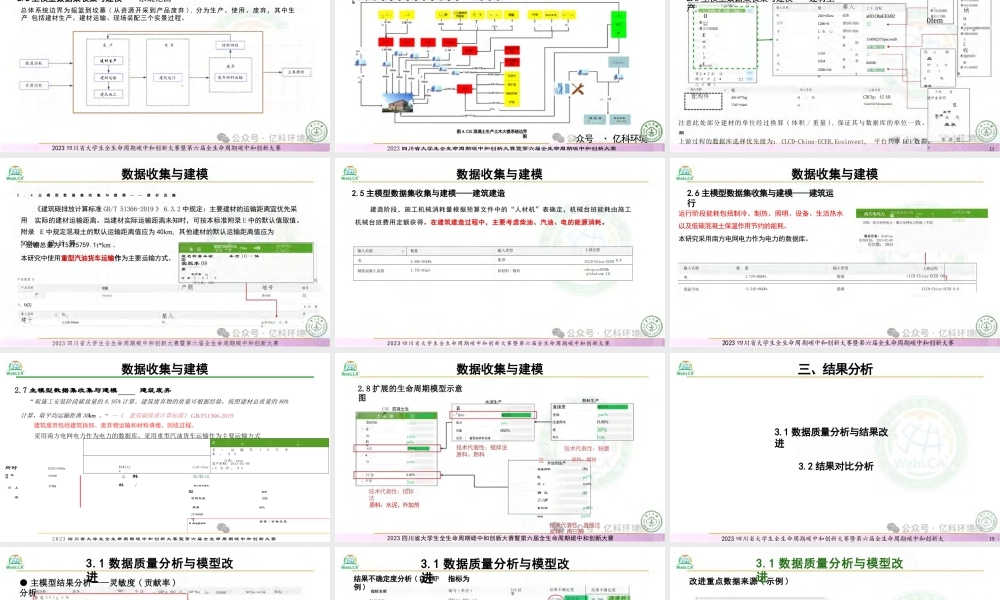 【专家PPT】低碳混凝土产品的全生命周期评价