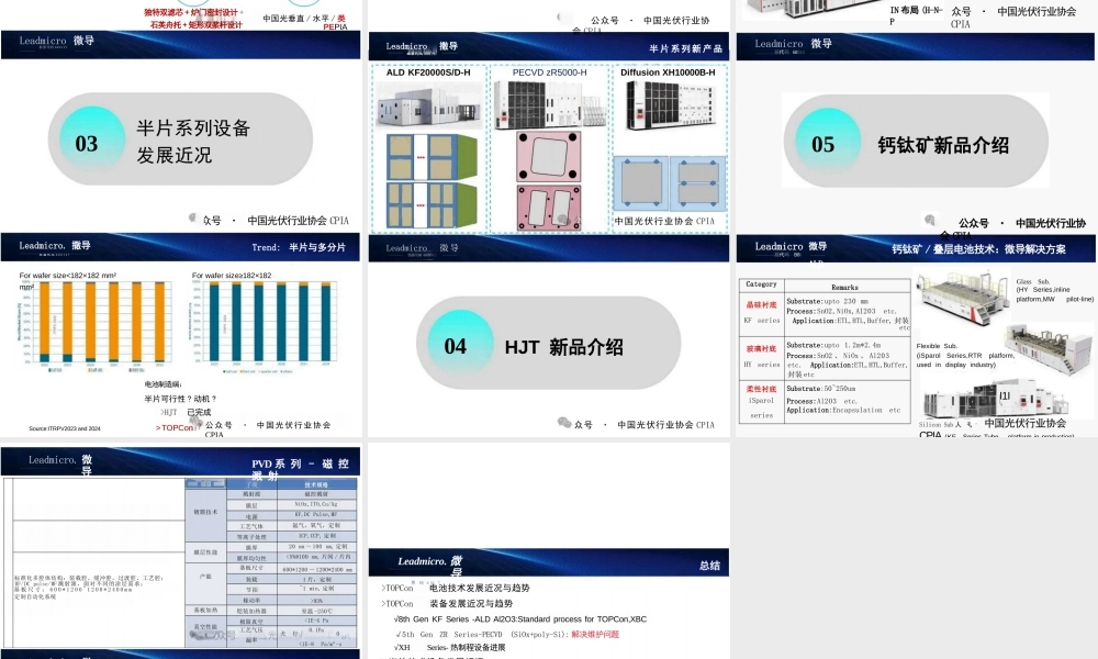 TOPCon太阳电池技术装备发展情况展望——廖宝臣