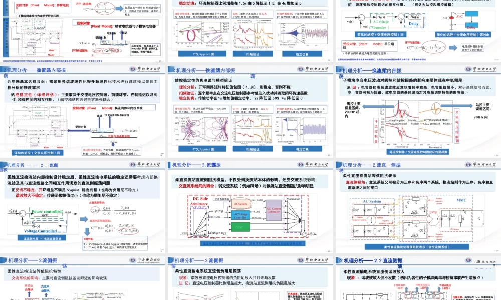 2024年柔性直流输电系统宽频振荡分析与控制报告——刘崇茹