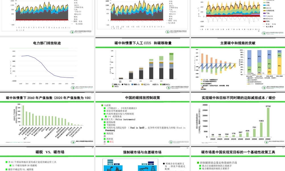 【专家PPT】碳中和目标下的碳市场和可再生能源政策协同发展问题探讨