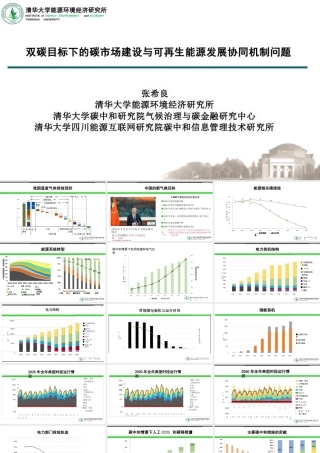 【专家PPT】碳中和目标下的碳市场和可再生能源政策协同发展问题探讨