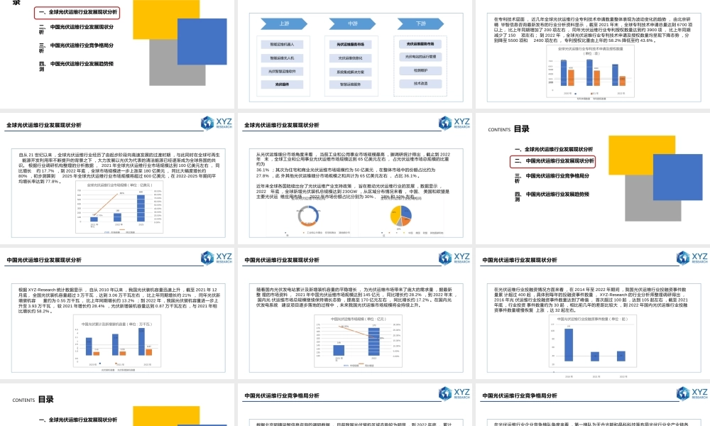 全球及中国光伏运维行业分析报告——北京研精毕智信息咨询有限公司