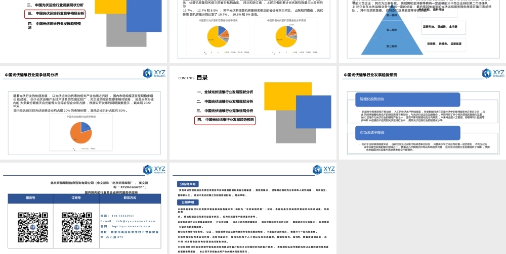 全球及中国光伏运维行业分析报告——北京研精毕智信息咨询有限公司