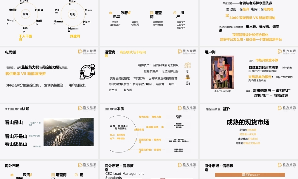 1. 不同的视角不一样的虚拟电厂