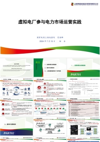 3. 虚拟电厂参与电力市场运营实践