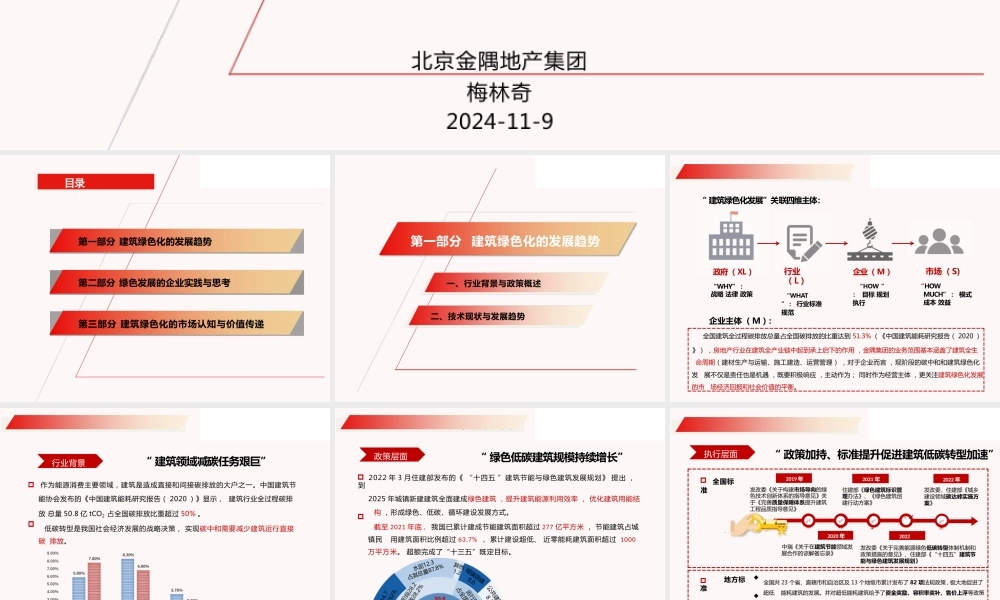建筑绿色发展趋势下企业实践与思考——梅林奇