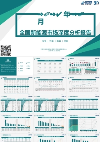 2024年10月份全国新能源市场深度分析报告