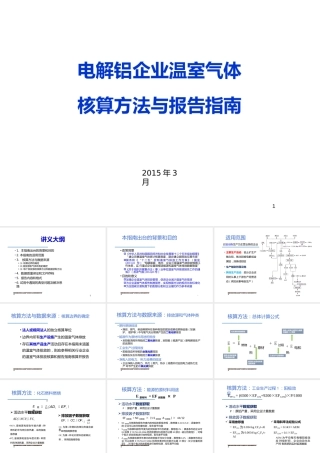 电解铝企业温室气体核算方法与报告指南