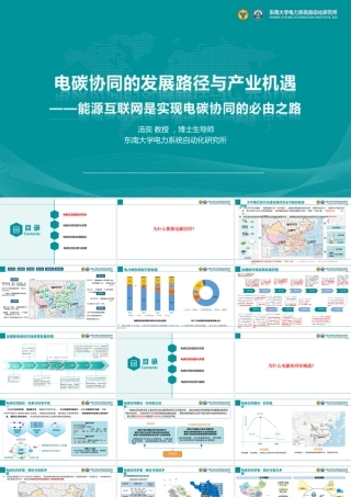 【专家PPT】电碳协同下的发展路径与产业机遇