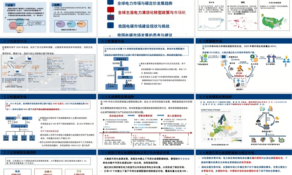 【专家PPT】我国电碳市场建设相关问题的思考
