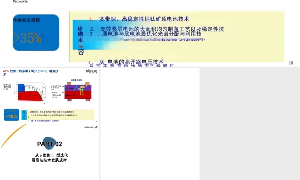 高效光伏电池技术发展与展望——宋登元