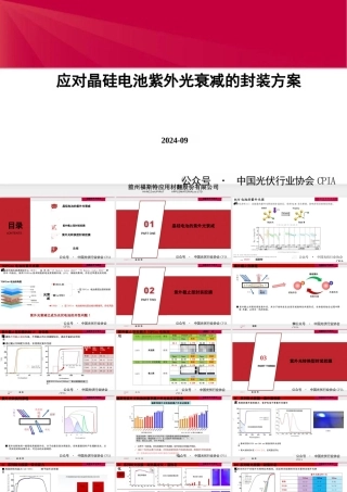 应对晶硅电池紫外光衰减的封装方案——胡晓波