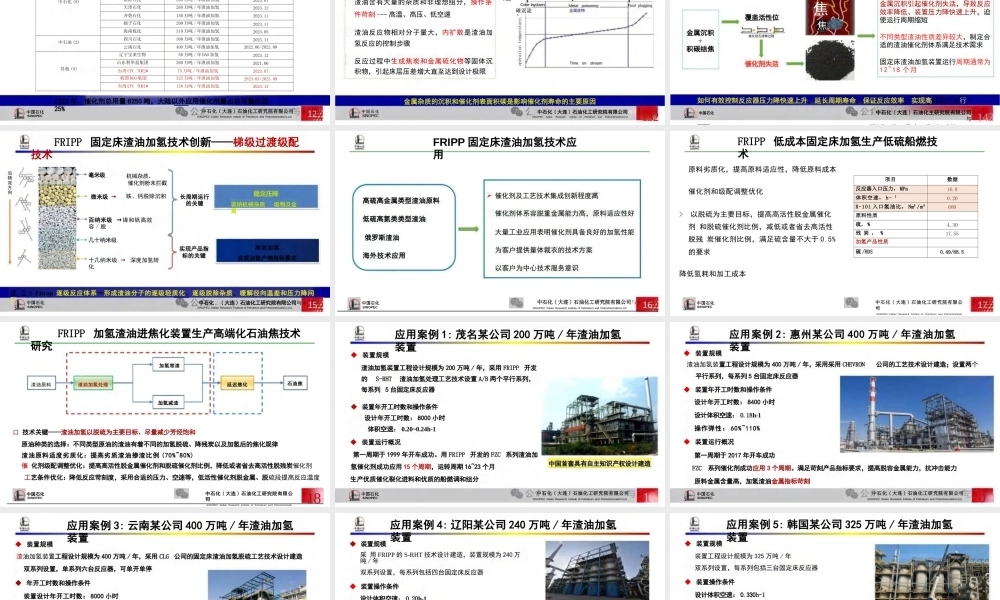FRIPP重油高效加氢转化技术开发与应用实践