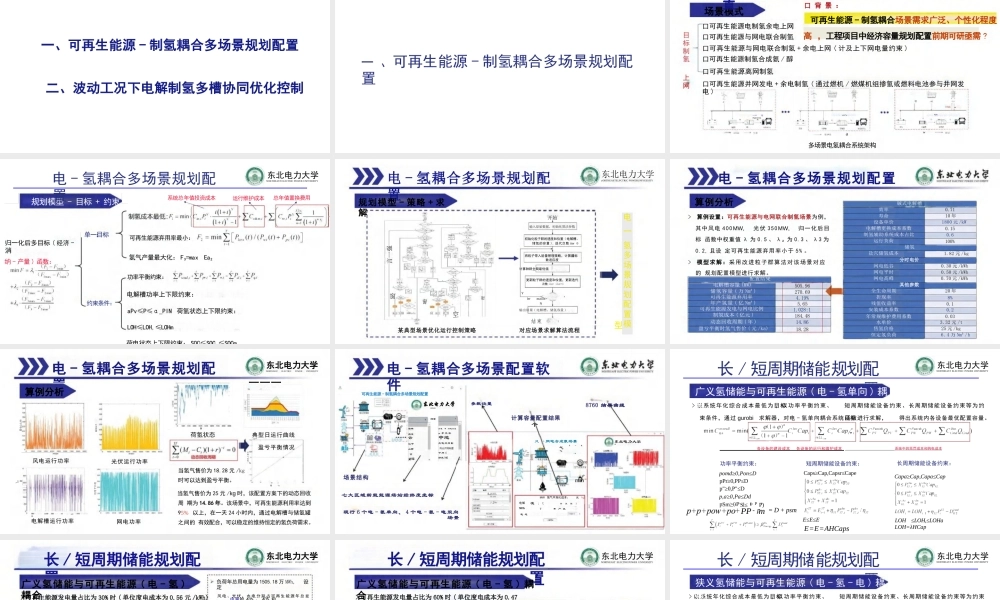 可再生能源制氢规划与运行控制技术——孔令国