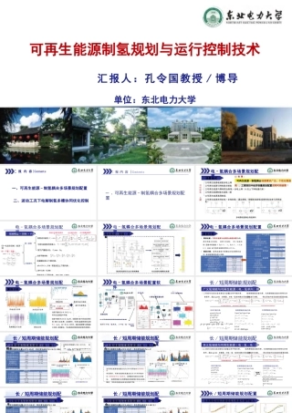 可再生能源制氢规划与运行控制技术——孔令国