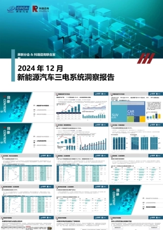 2024年12月新能源汽车三电系统洞察报告