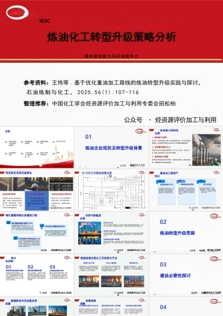 炼油化工转型升级策略分析
