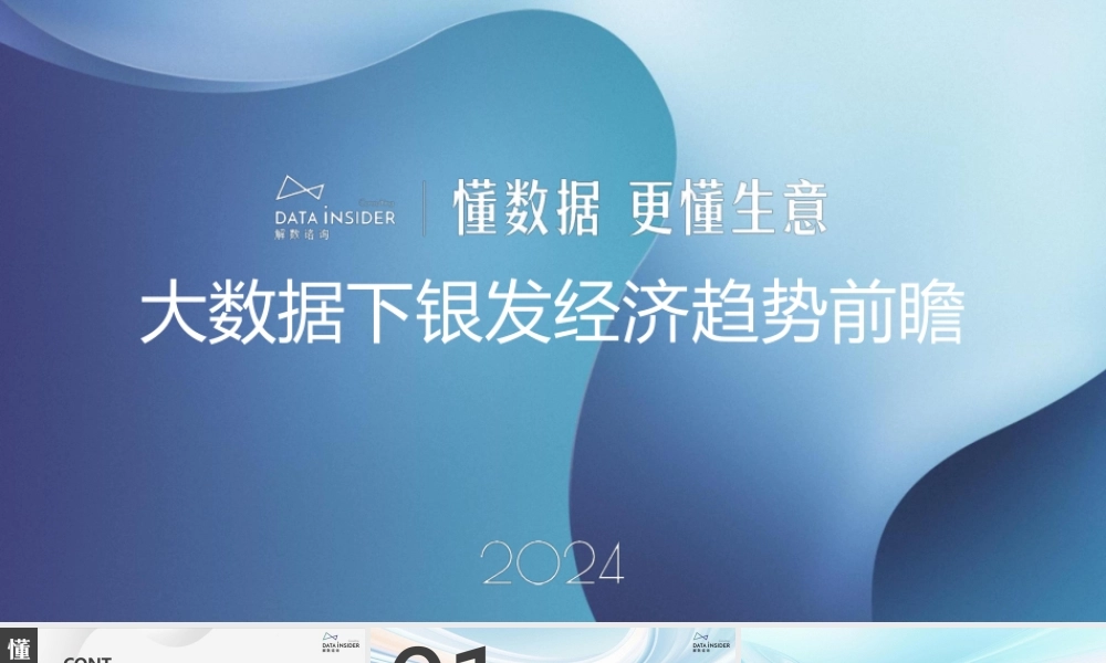 2024大数据下银发经济趋势前瞻