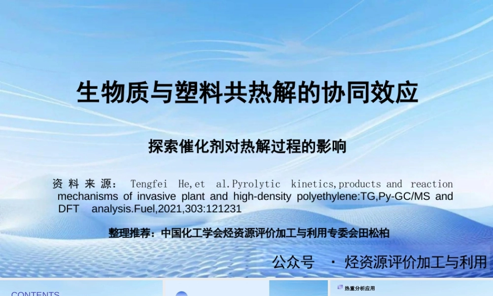 生物质与塑料共热解的协同效应