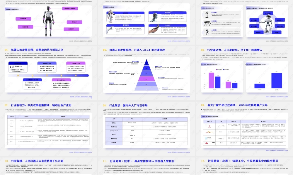 人形机器人行业简析报告