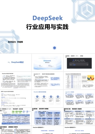 智灵动力-北京-科技-DeepSeek行业应用与实践