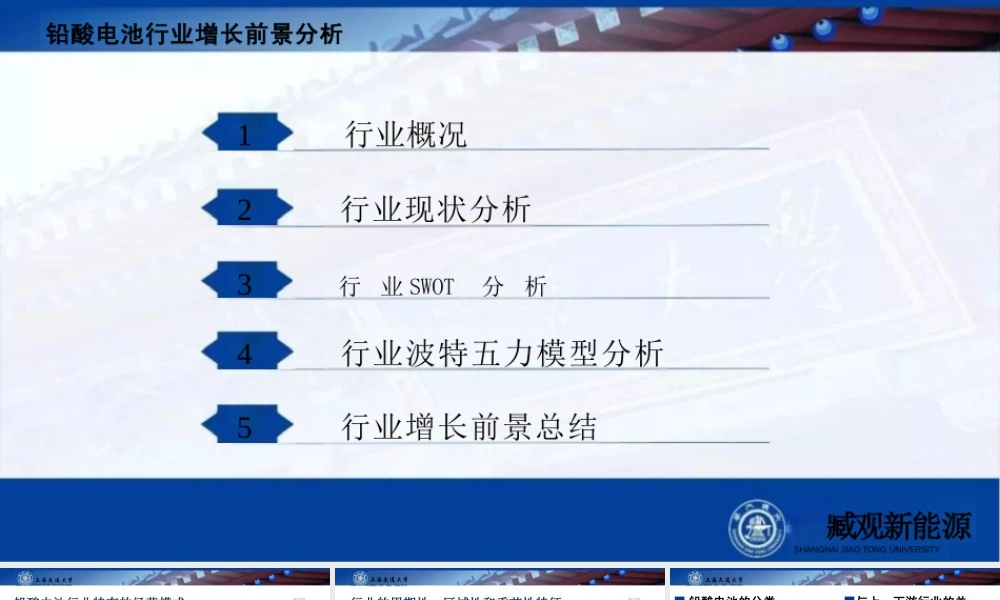 铅酸电池行业增长前景分析