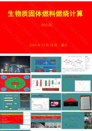 生物质固体燃料燃烧计算——刘心志