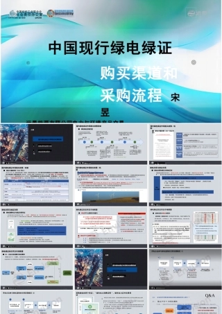 中国现行绿电绿证购买渠道和采购流程——宋昱